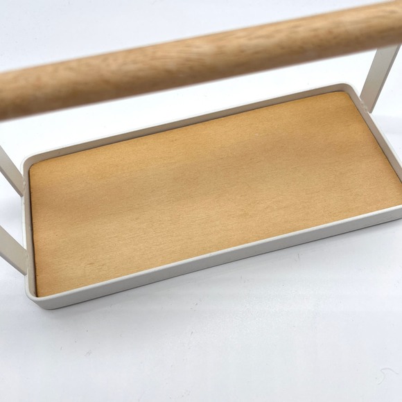 Jewelry Display Storage Stand White Metal Wood Necklace Bracelet - Picture 4 of 11